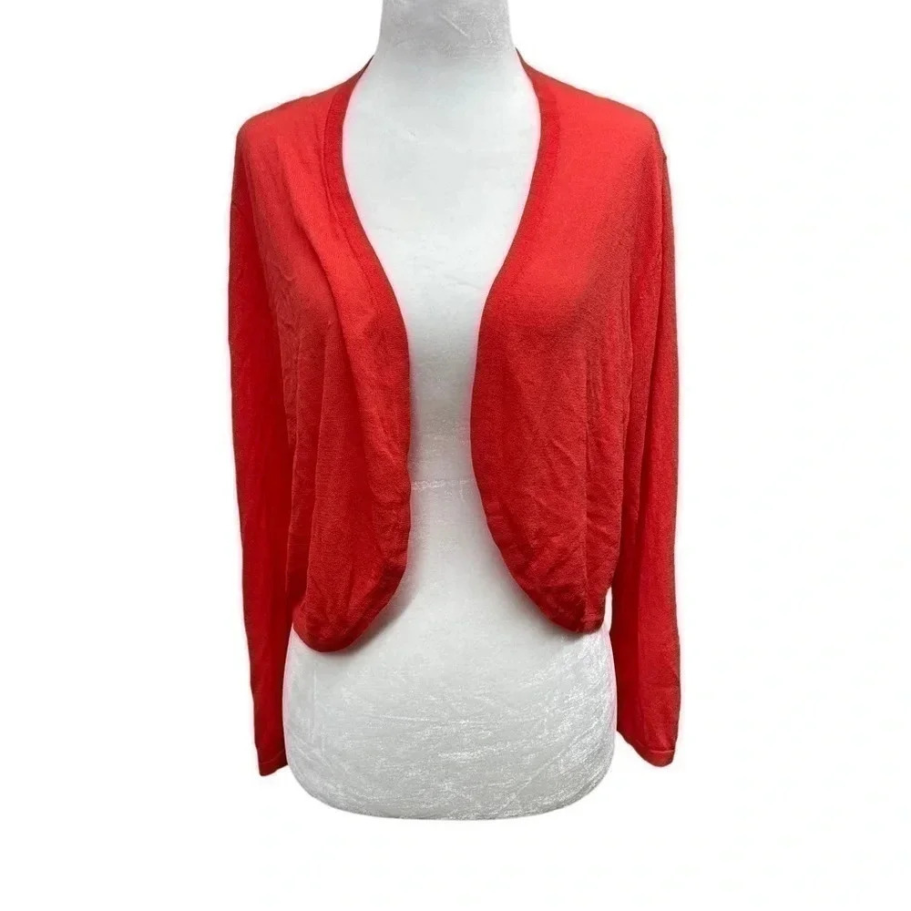 NWT Soft Surroundings Rio Topper sweater. Color Poppy, medium.
